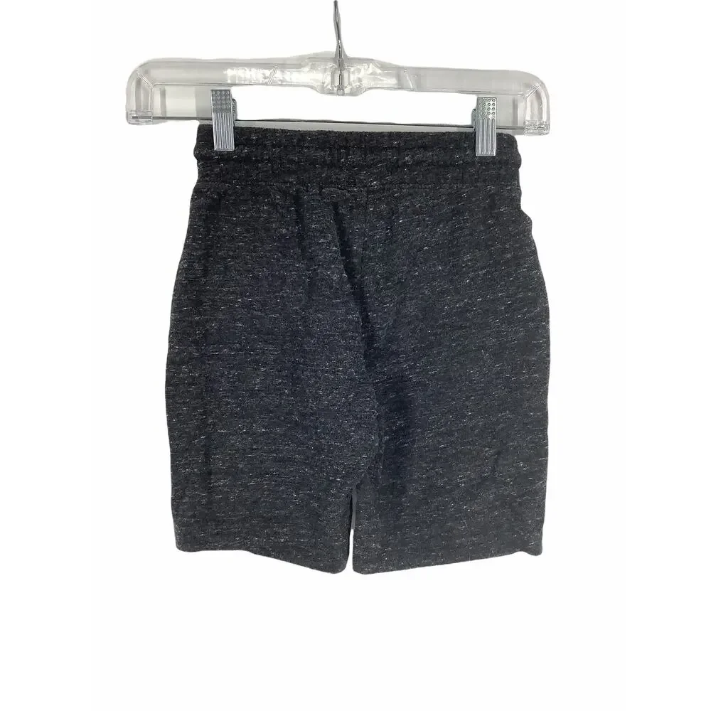 Wonder Nation Boys Static Charcoal Gray Sweat Shorts Kids Youth Size Small 6-7